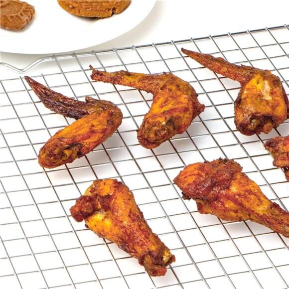 Cooling Rack for Baking 2-Pack, 16x10 Inches Baking Rack, Thick Wire Cookie Rack - Picture 7 of 8